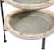 Gray Metal Farmhouse Tiered Server, 20" x 16" x 15"